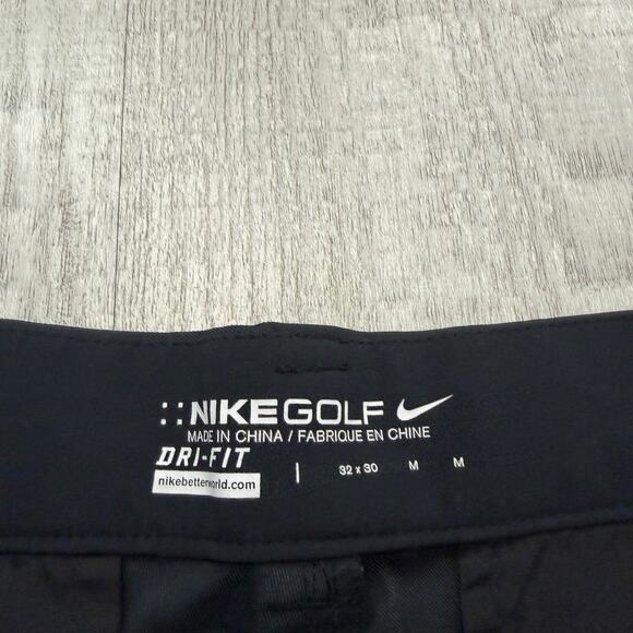 Nike Golf Dri-Fit Tour Performance Pants Men's 32x30 Black Flat Front 639779-010 - Picture 3 of 10